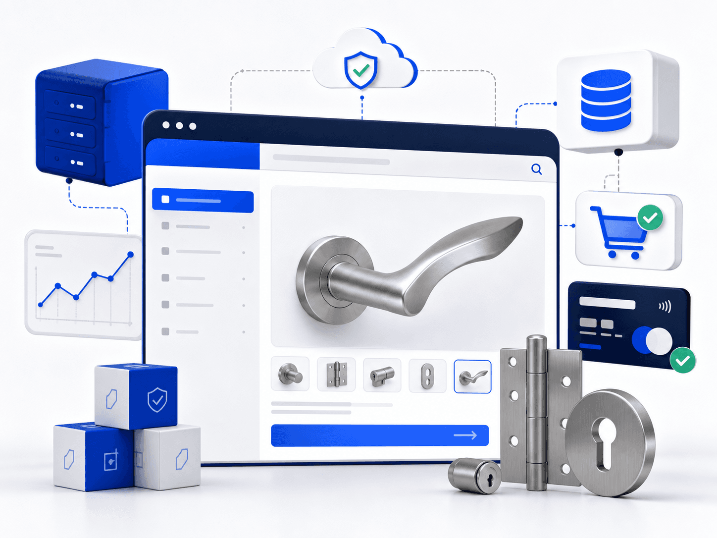 Bouwbeslag headless hardware e-commerce storefront